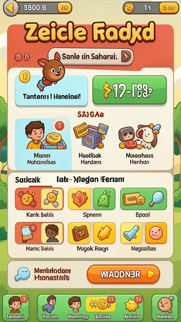 73k - Tampilan karakter yang menarik dan beragam.